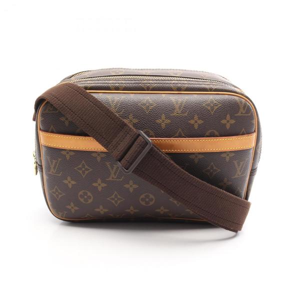 LOUIS VUITTON Brown Monogram Leather Shoulder Bag - Picture 1 of 10